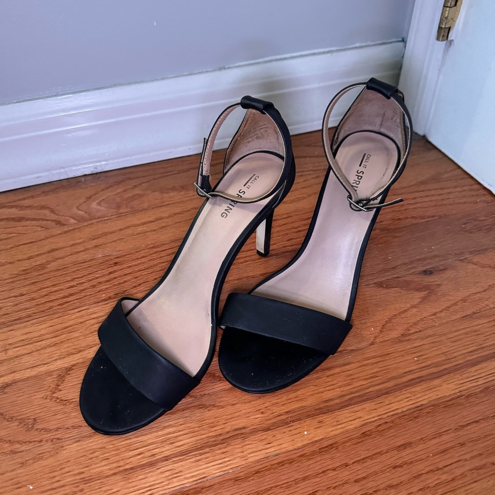 Call it Spring Black Waylanda Heels